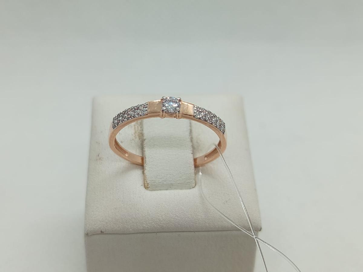 КОЛЬЦО С КАМНЯМИ (Au 585) КОЛЬЦО С КАМНЯМИ (Au 585)