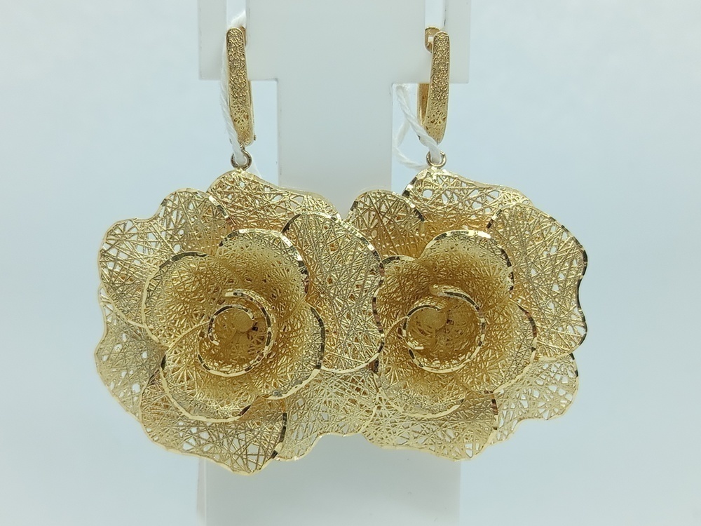 СБКМ500 СЕРЬГИ БЕЗ КАМНЯ (Au 500)