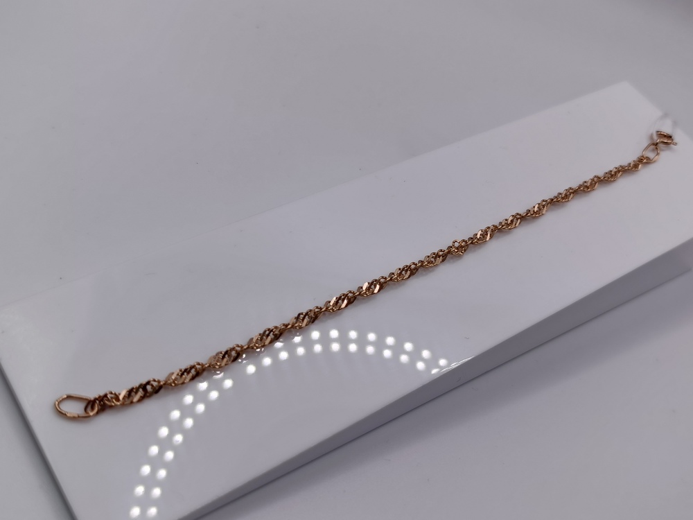 БРАСЛЕТ ПУСТОТЕЛЫЙ Сингапур Au 585