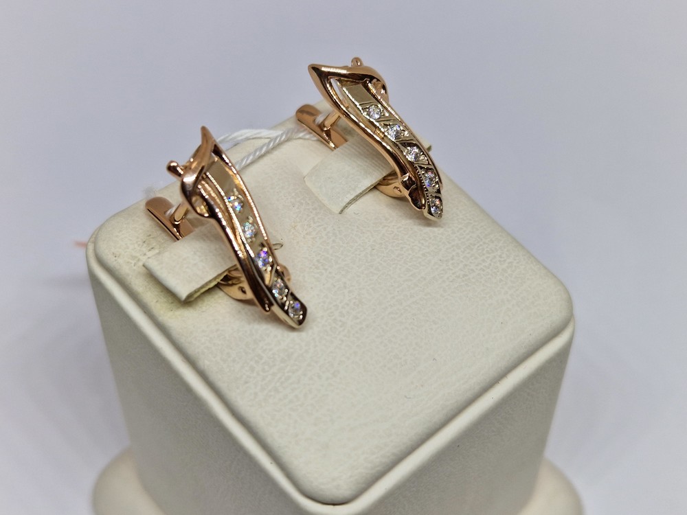 СКМИ585 СЕРЬГИ С КАМНЯМИ (Au 585) СКМИ585 СЕРЬГИ С КАМНЯМИ (Au 585)