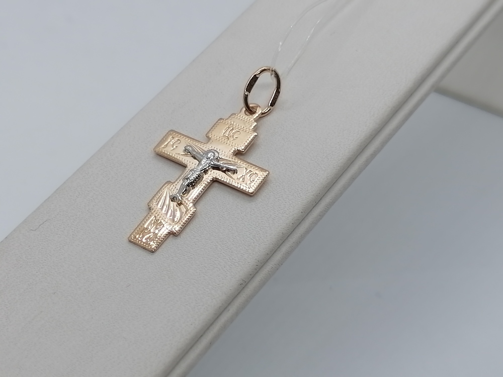 ПОДВЕСКА КРЕСТ без камня (Au 585)