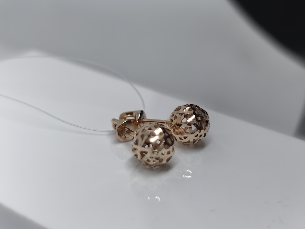 СЕРЬГИ ПУСЕТЫ без камня (Au 585)