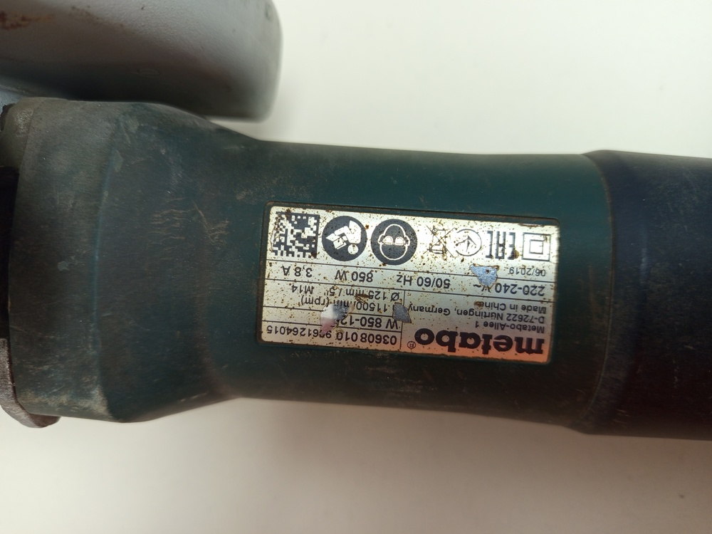 Угловая шлифмашина Metabo W850-125