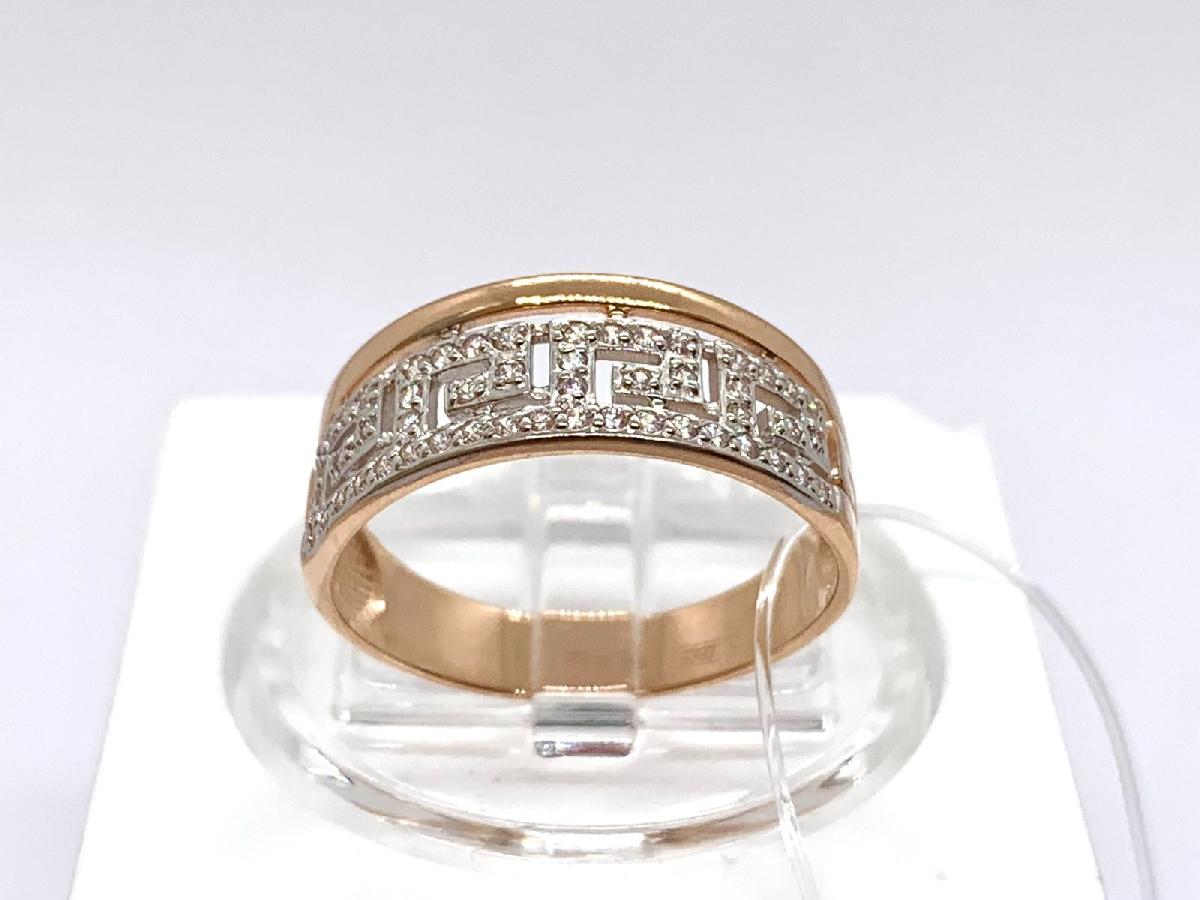 КОЛЬЦО С КАМНЯМИ (Au 585)