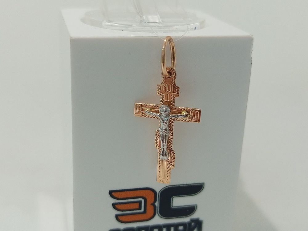 810-00268-10-00-00-02 ПОДВЕСКА КРЕСТ без камня (Au 585)