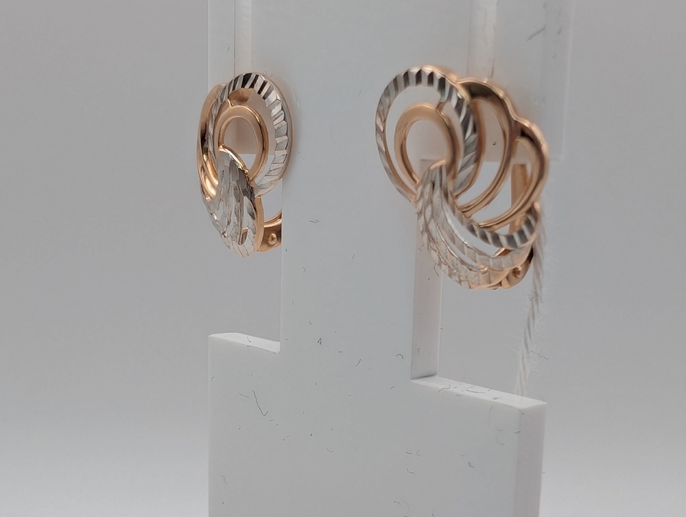 СЕРЬГИ БЕЗ КАМНЯ (Au 585)