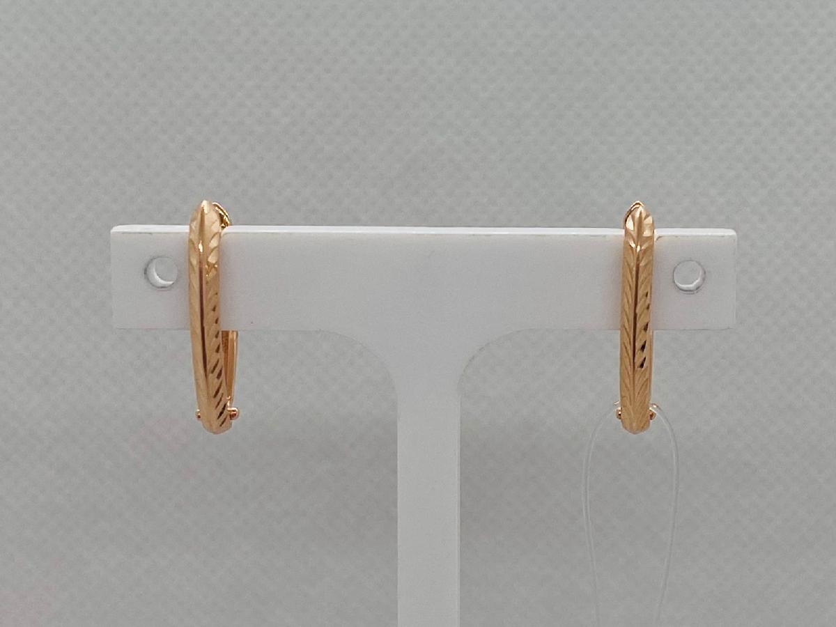 СЕРЬГИ БЕЗ КАМНЯ (Au 585)