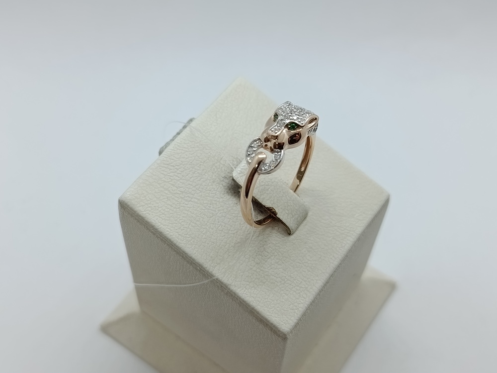 КОЛЬЦО С КАМНЯМИ (Au 585)