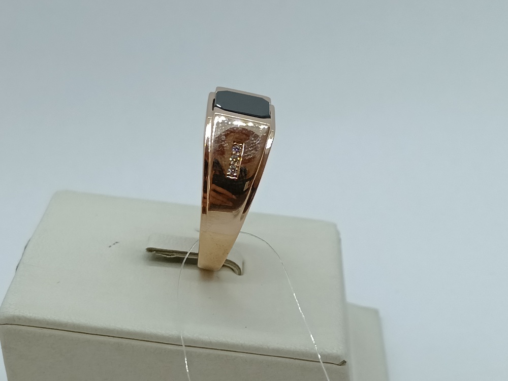 ПЕЧАТКА С КАМНЯМИ (Au 585)