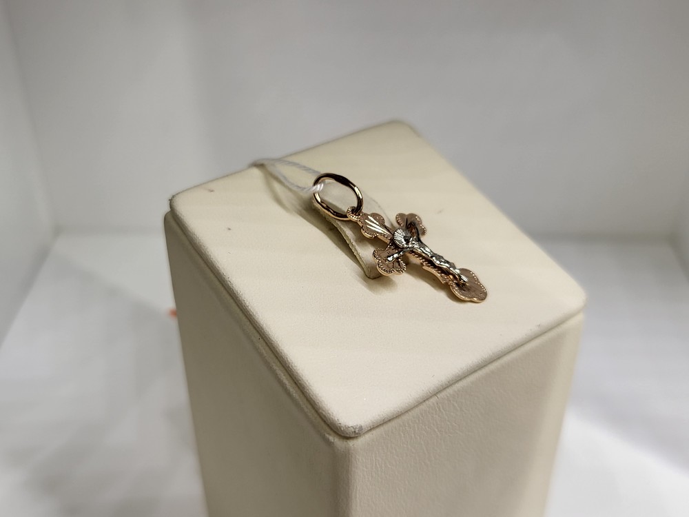 ПОДКБК585 ПОДВЕСКА КРЕСТ БЕЗ КАМНЯ (Au 585)