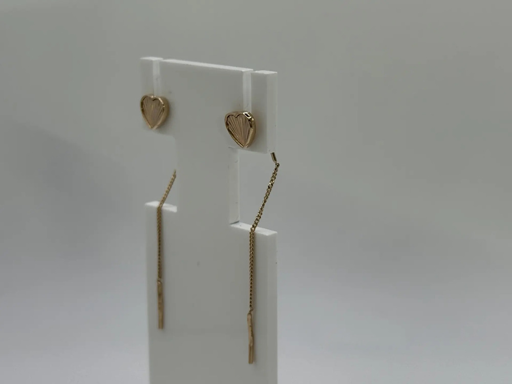 СЕРЬГИ ПРОДЕВКИ без камня (Au 585)