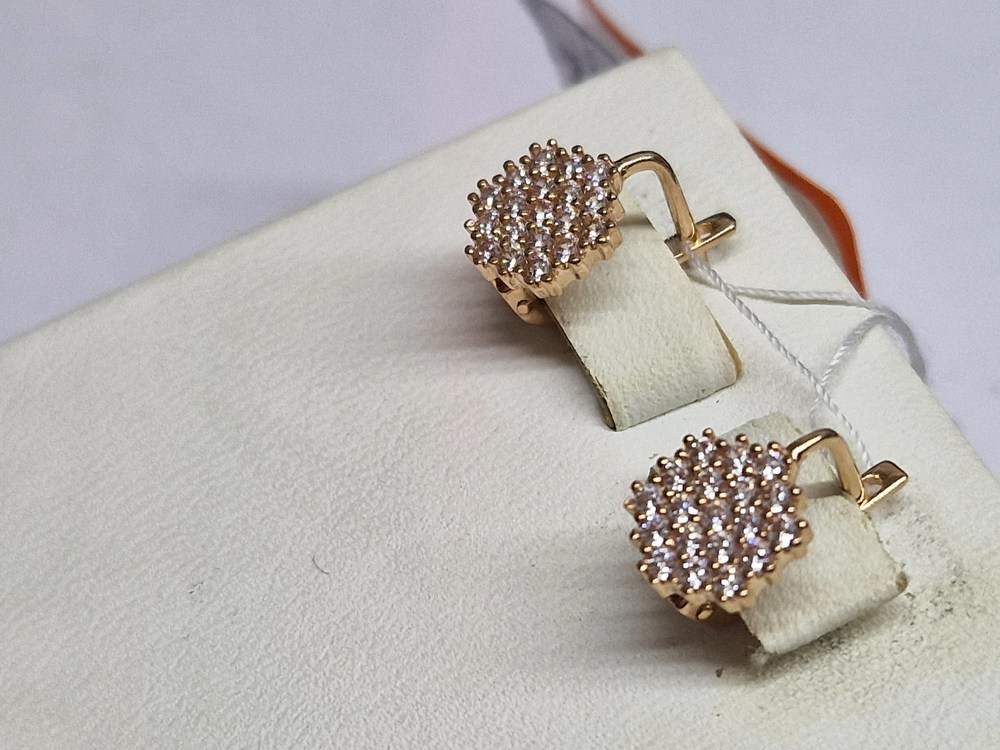 СЕРЬГИ С КАМНЯМИ (Au 585)