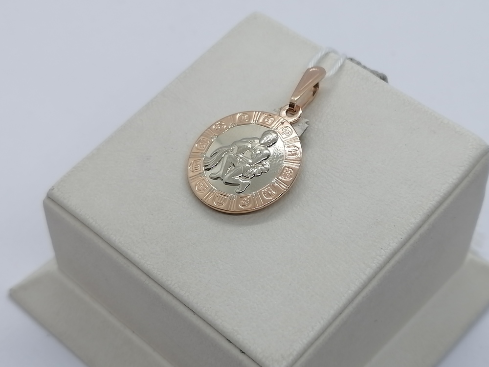 ПОДВЕСКА ЗНАК ЗОДИАКА ВОДОЛЕЙ Au 585