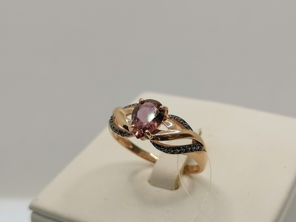 КОЛЬЦО С КАМНЯМИ (Au 585)