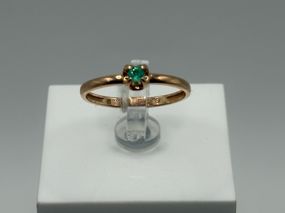 КОЛКМ585 КОЛЬЦО С КАМНЕМ (Au 585)