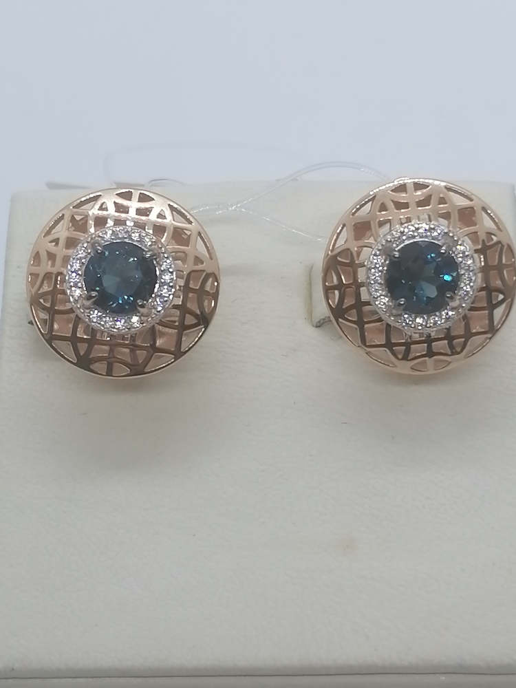 СЕРЬГИ С КАМНЯМИ (Au 585)