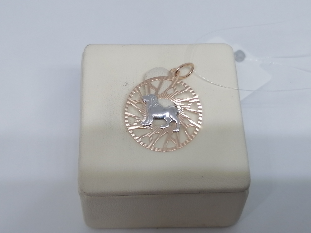 ПОДВЕСКА ЗНАК ЗОДИАКА ЛЕВ (Au 585)