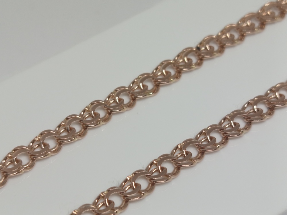 ЦЛР3585 ЦЕПЬ ПОЛНОВЕСНАЯ Ромб тройной (Au 585)