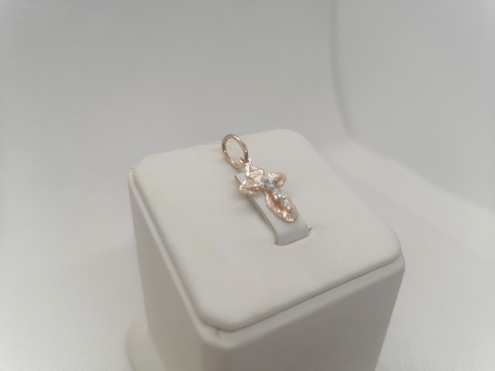 ПОДВЕСКА КРЕСТ без камня (Au 585)