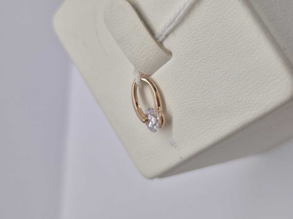 ПОДКМ585 ПОДВЕСКА С КАМНЕМ (Au 585)