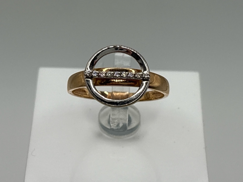 КОЛЬЦО С КАМНЯМИ (Au 585)