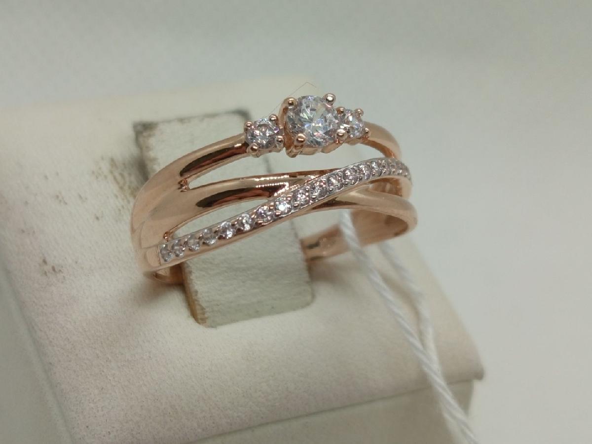 КОЛКМИ585 КОЛЬЦО С КАМНЯМИ (Au 585)