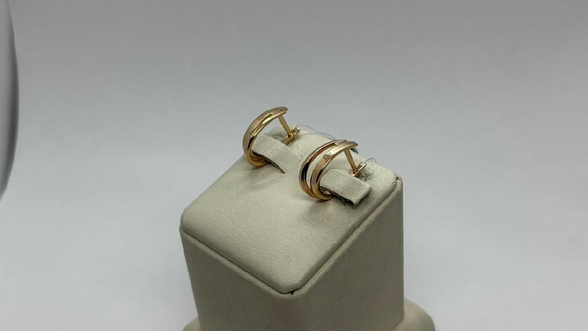 СЕРЬГИ БЕЗ КАМНЯ (Au 585)