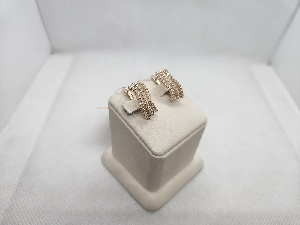 СЕРЬГИ С КАМНЯМИ (Au 585)