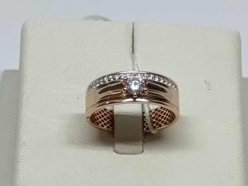 КОЛКМИ585 КОЛЬЦО С КАМНЯМИ (Au 585)