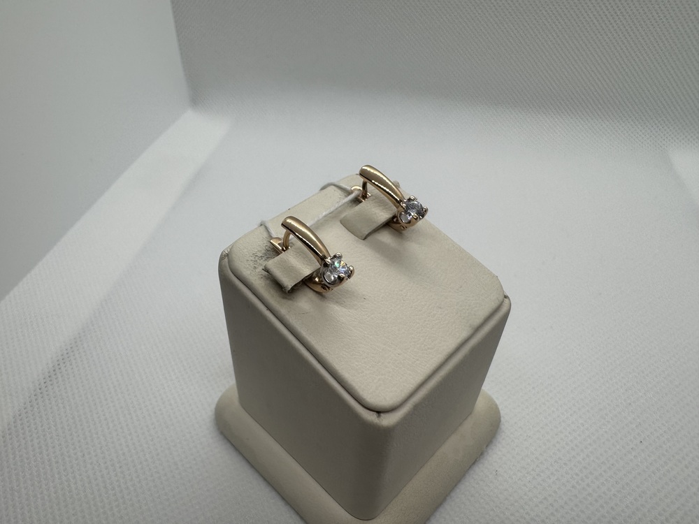 СЕРЬГИ С КАМНЕМ (Au 585)