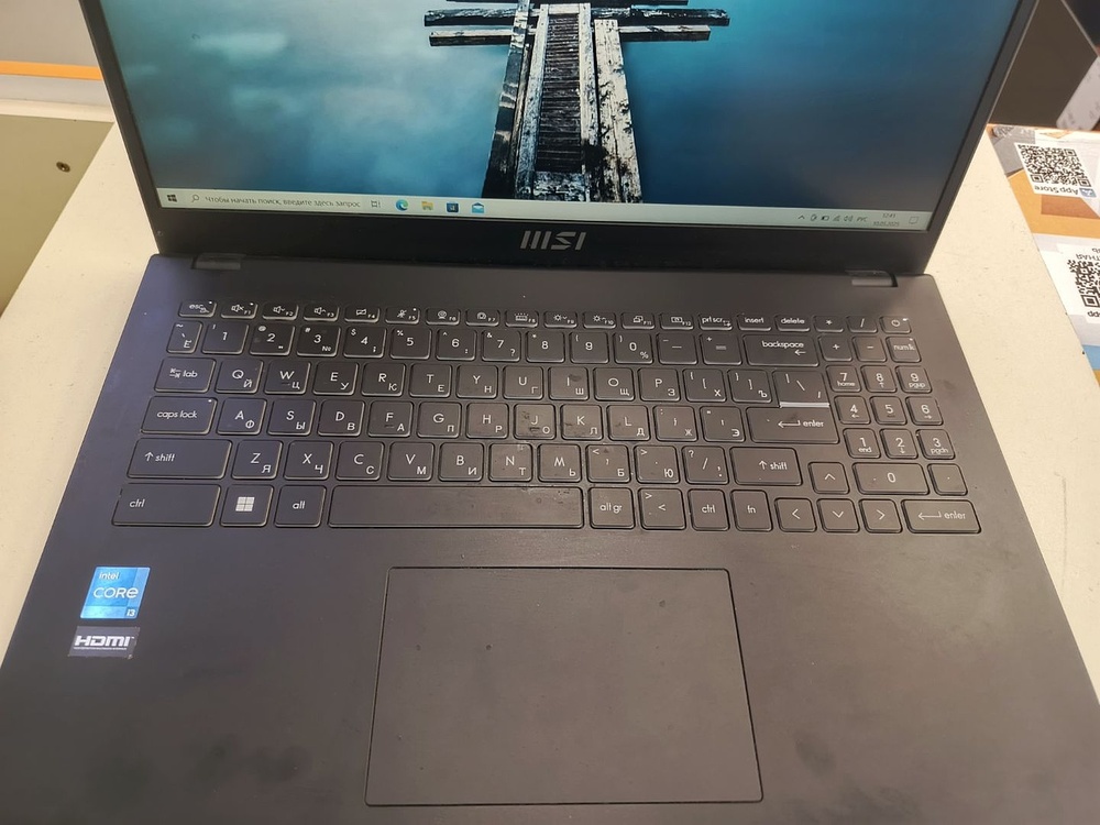 Ноутбук MSI Modern 15; Core i3-1215U, Intel UHD Graphics, 8 Гб, 256 Гб, Нет