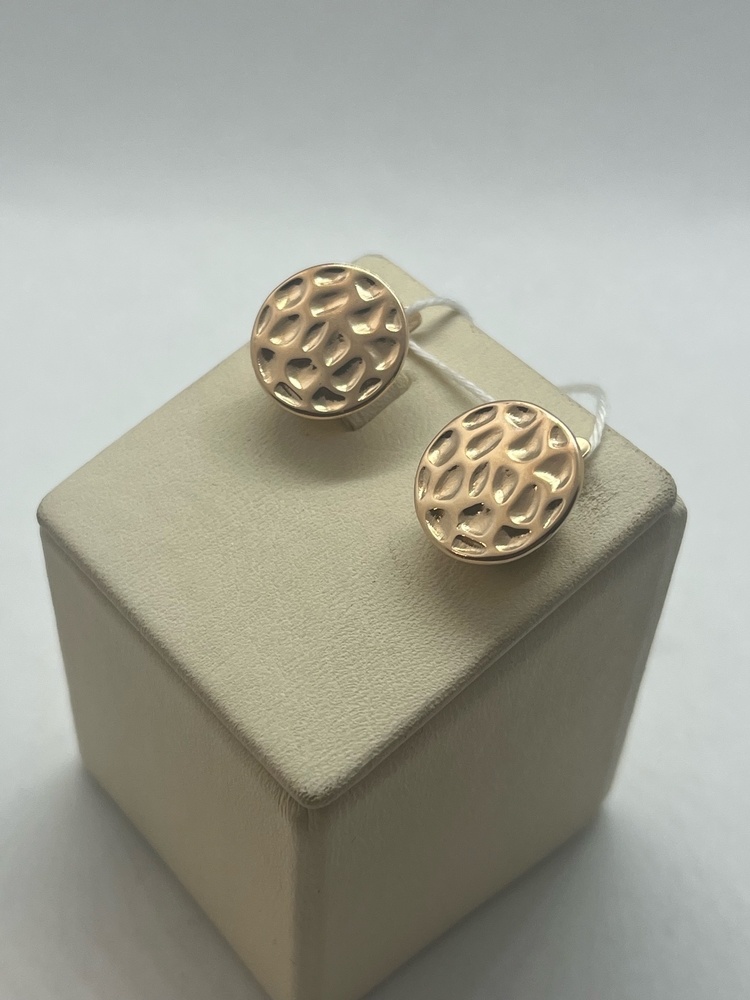 СБКМ585 СЕРЬГИ БЕЗ КАМНЯ (Au 585)