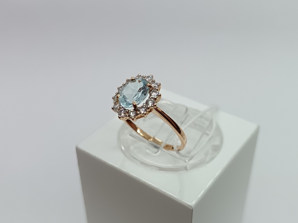 КОЛКМИ585 КОЛЬЦО С КАМНЯМИ (Au 585)