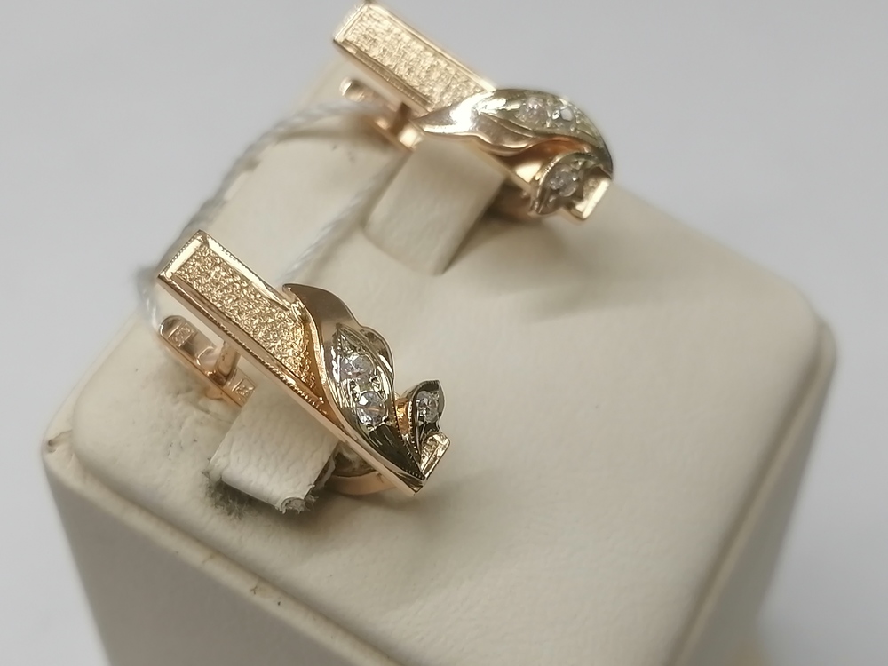 СЕРЬГИ С КАМНЯМИ (Au 583)