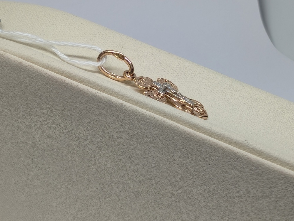 ПОДКБК585 ПОДВЕСКА КРЕСТ БЕЗ КАМНЯ (Au 585)