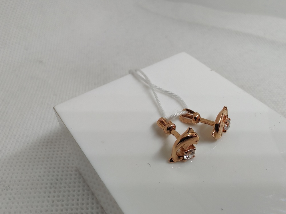 СПУС585 СЕРЬГИ ПУСЕТЫ (Au 585)