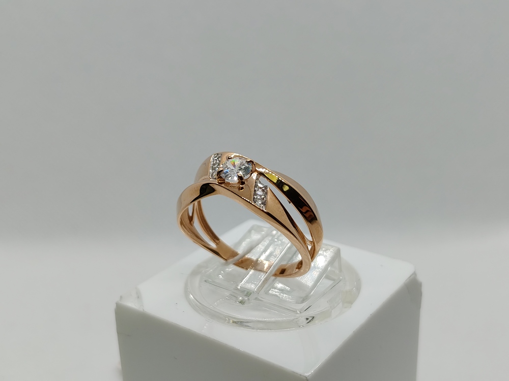 КОЛКМИ585 КОЛЬЦО С КАМНЯМИ (Au 585)