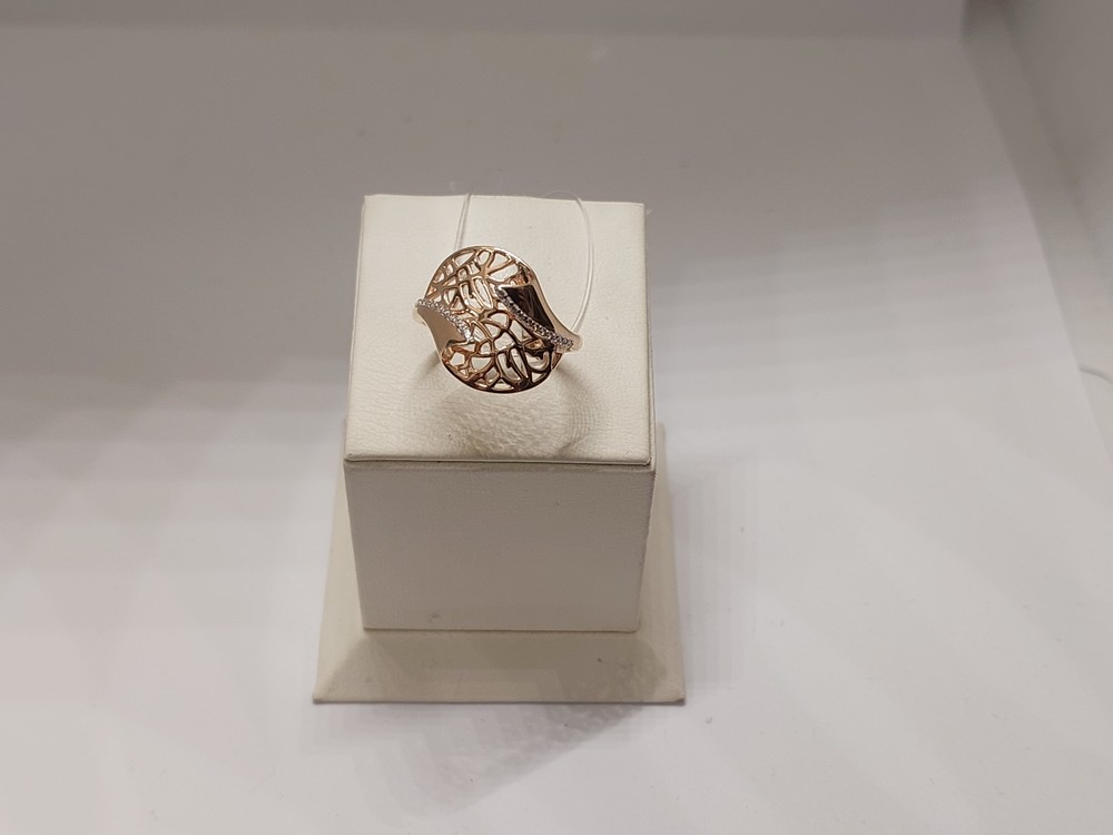 КОЛЬЦО С КАМНЯМИ (Au 585)