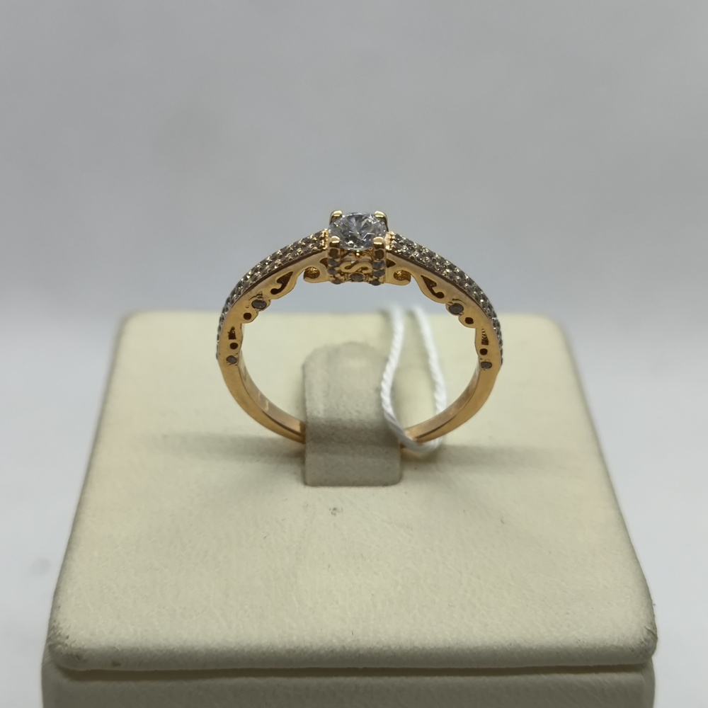 КОЛКМИ585 КОЛЬЦО С КАМНЯМИ (Au 585)