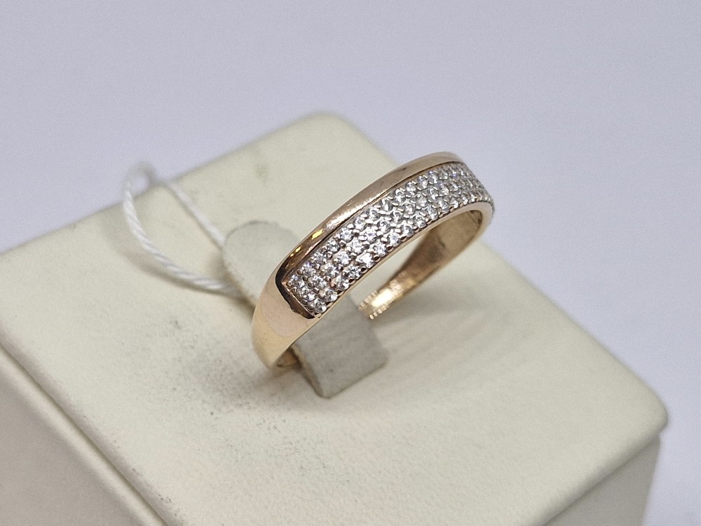 КОЛЬЦО С КАМНЯМИ (Au 585)