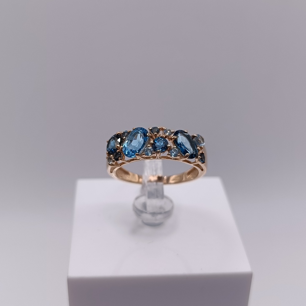 КОЛКМИ585 КОЛЬЦО С КАМНЯМИ (Au 585)