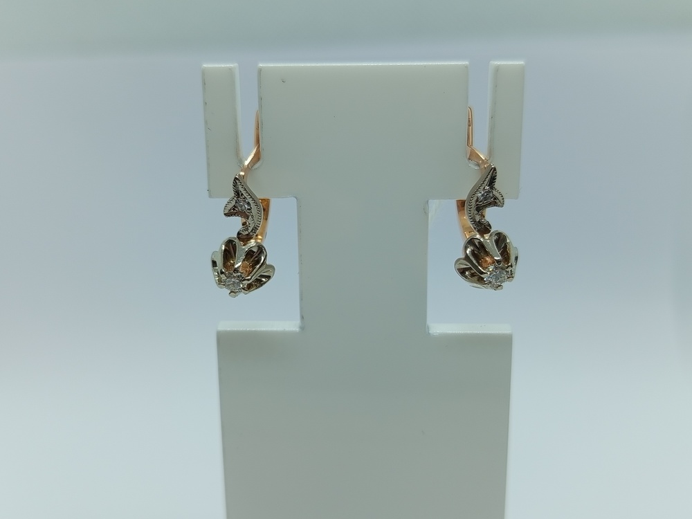 СЕРЬГИ БРИЛЛИАНТ Au 583