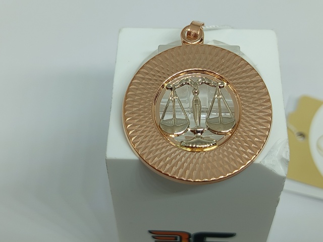 КрБПАвес ПОДВЕСКА ЗНАК ЗОДИАКА ВЕСЫ (Au 585)