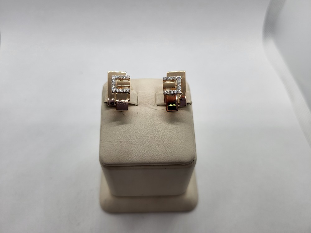 СЕРЬГИ С КАМНЯМИ (Au 585)