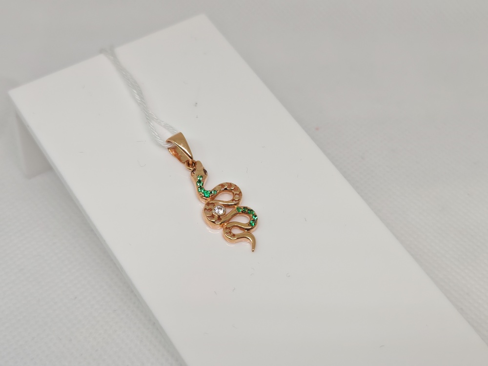 ПОДКМИ585 ПОДВЕСКА С КАМНЯМИ (Au 585)