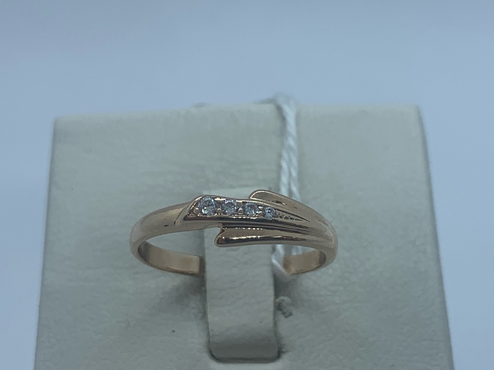 КОЛЬЦО С КАМНЯМИ (Au 585)