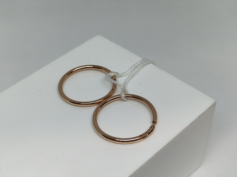 СКОН585 СЕРЬГИ КОНГО (Au 585)
