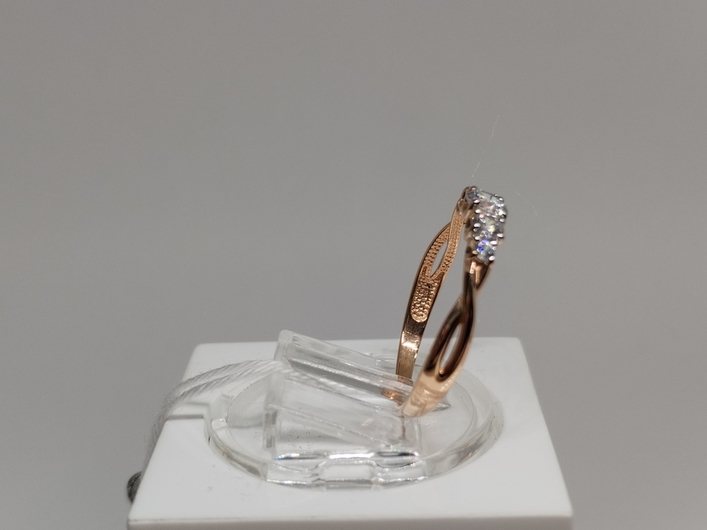 КОЛКМИ585 КОЛЬЦО С КАМНЯМИ (Au 585)