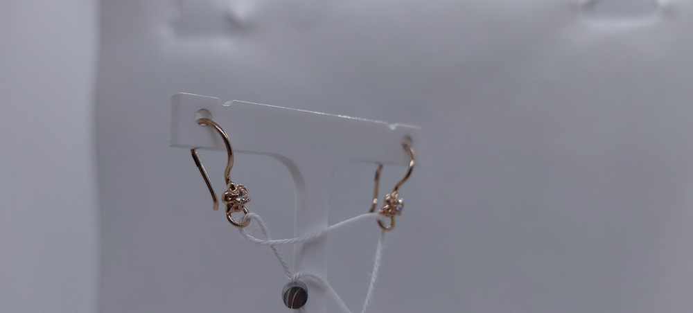 СЕРЬГИ С КАМНЕМ (Au 585)