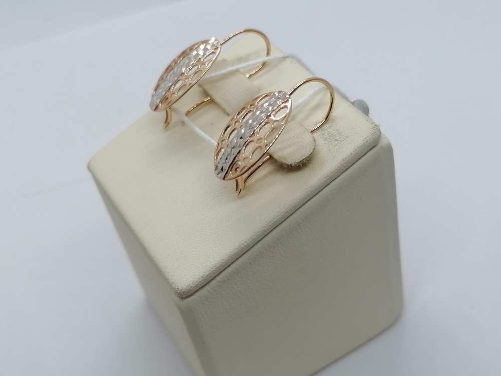 СЕРЬГИ БЕЗ КАМНЯ (Au 585)